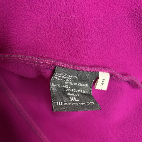 New Balance Women's Jacket Soft Shell Fleece Lined XL Black Checkered Full Zip - Picture 7 of 11